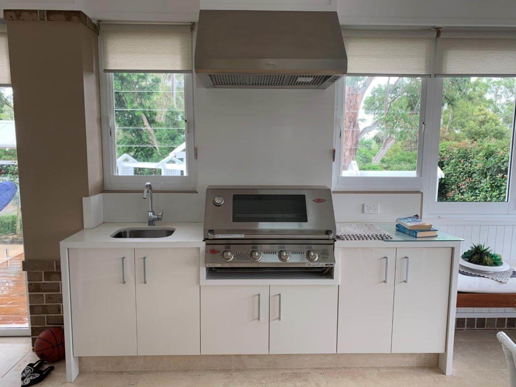 Outdoor kitchen stone